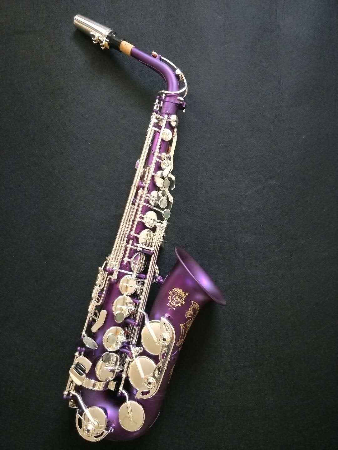 中音贵族紫银键萨克斯管
